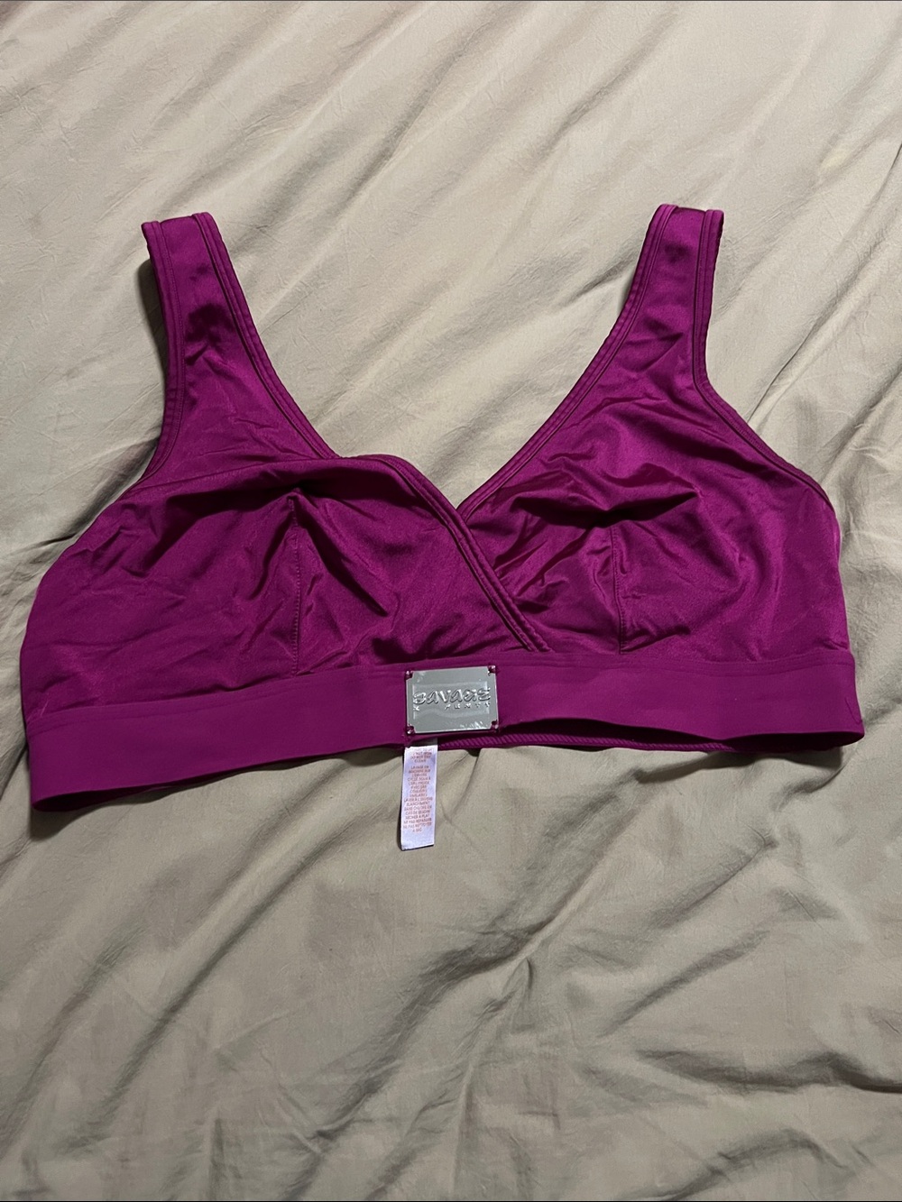 Savage X Fenty Magenta Wireless Bralette